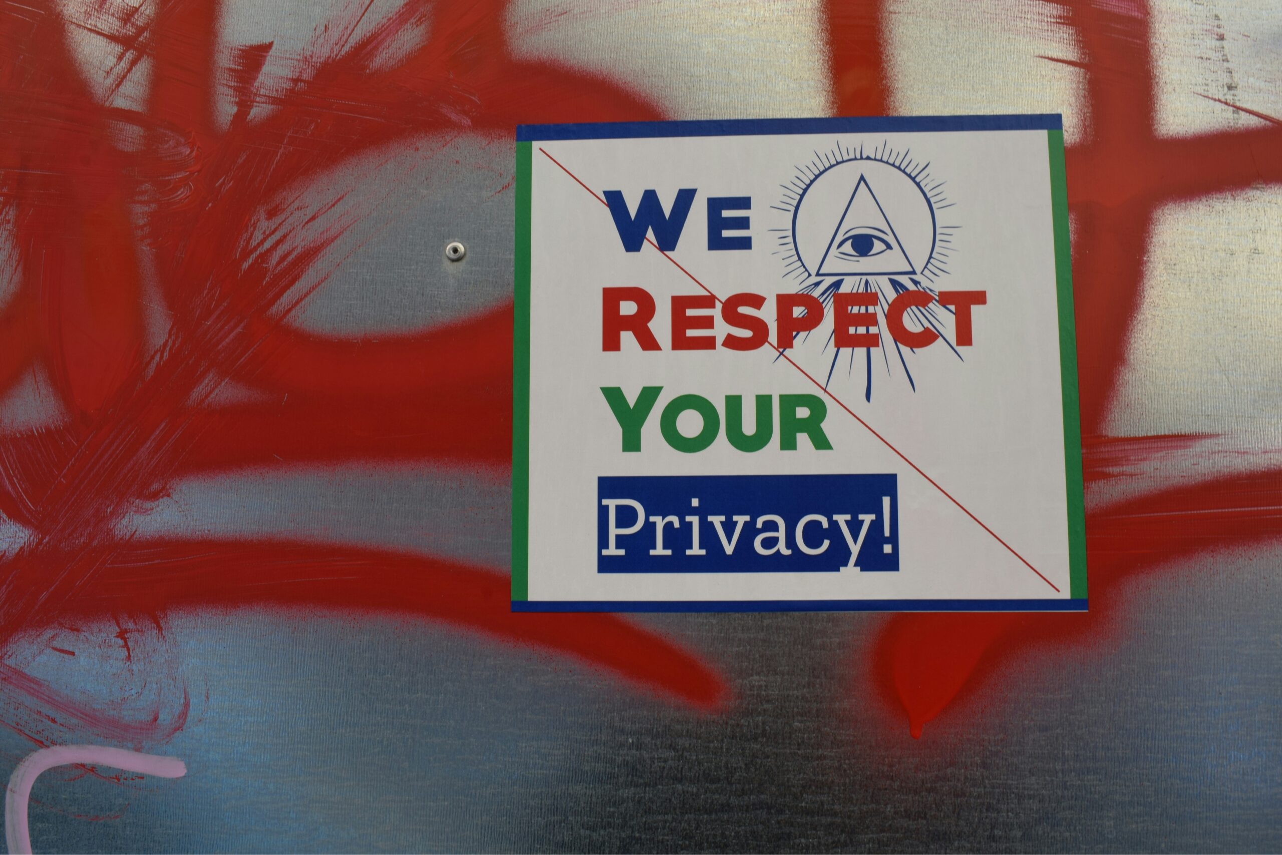 A Notice reading "We Respect your privacy" Photo by Marija Zaric